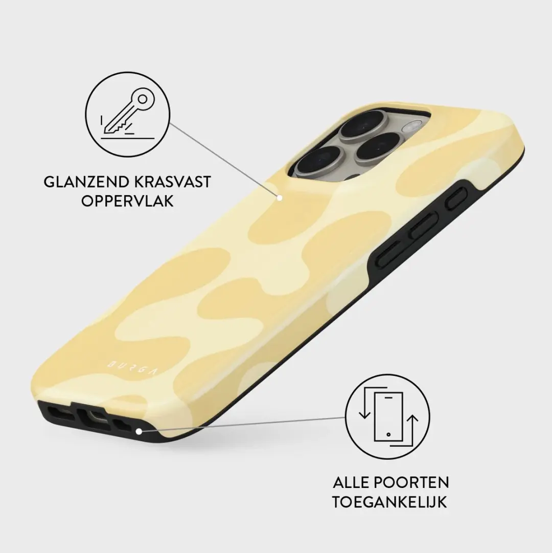 Burga Tough Backcover Glow - iPhone 16 Pro MagSafe - Geel