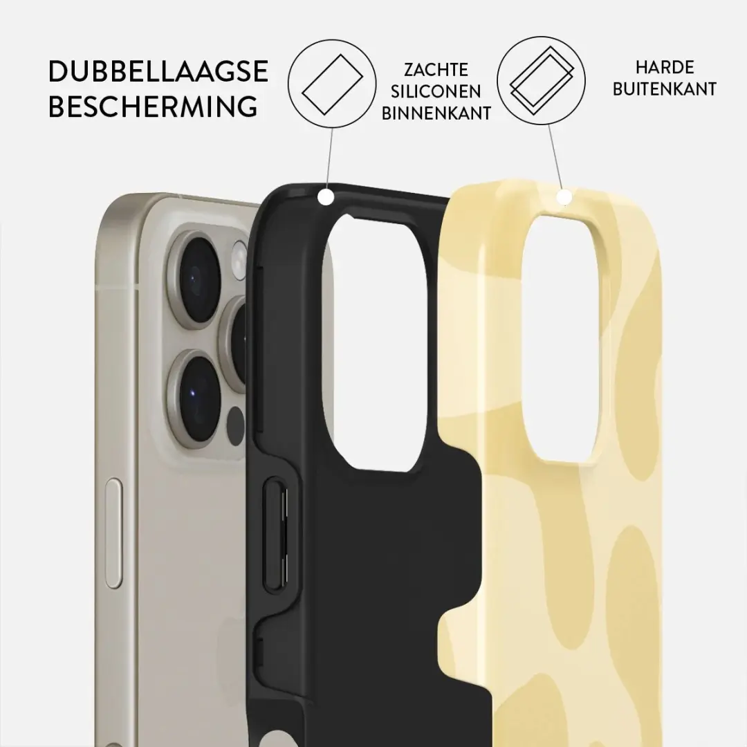 Burga Tough Backcover Glow - iPhone 16 Pro MagSafe - Geel