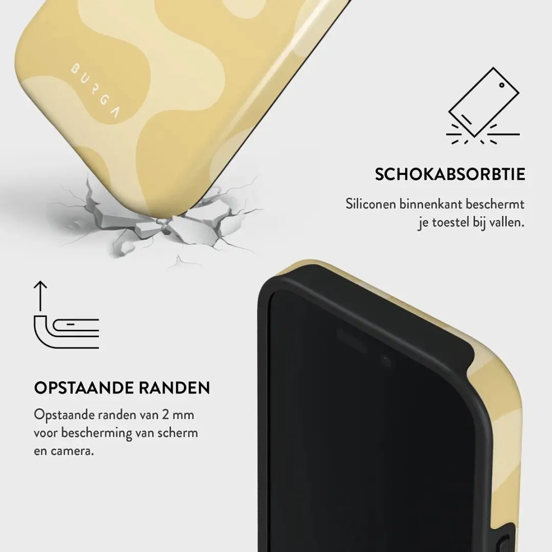 Burga Tough Backcover Glow - iPhone 16 Pro MagSafe - Geel