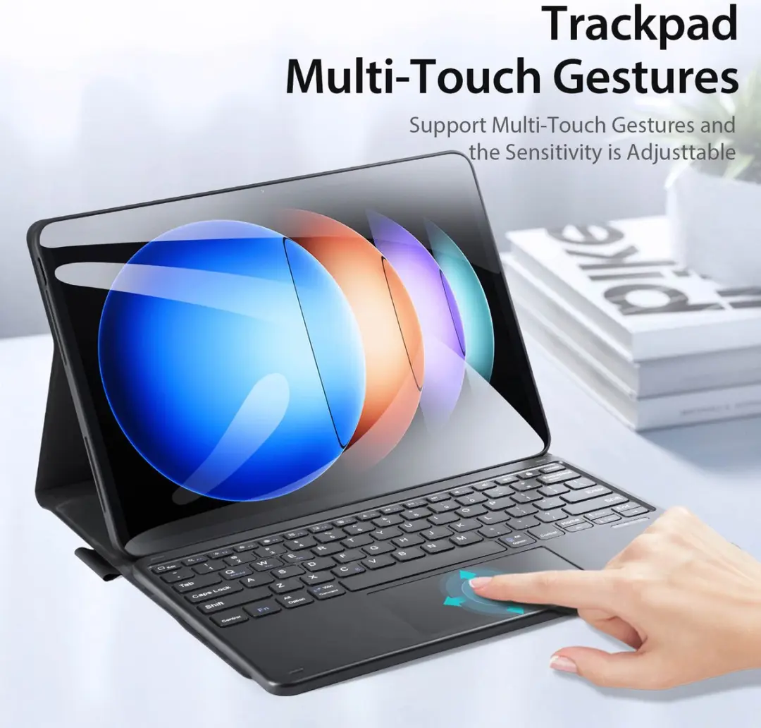 Dux Ducis QWERTY SH00075148 Bluetooth Keyboard - Xiaomi Pad 6S Pro 12.4" - Zwart