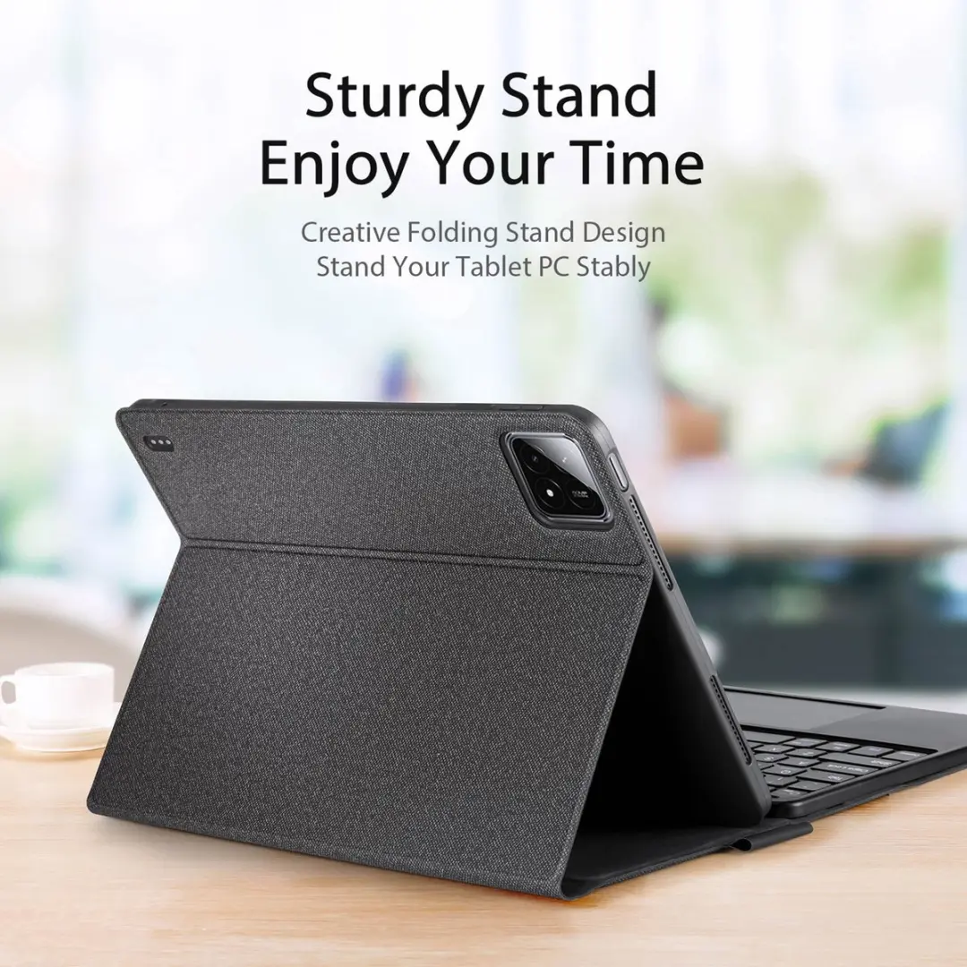 Dux Ducis QWERTY SH00075148 Bluetooth Keyboard - Xiaomi Pad 6S Pro 12.4" - Zwart - afbeelding 6 van 6