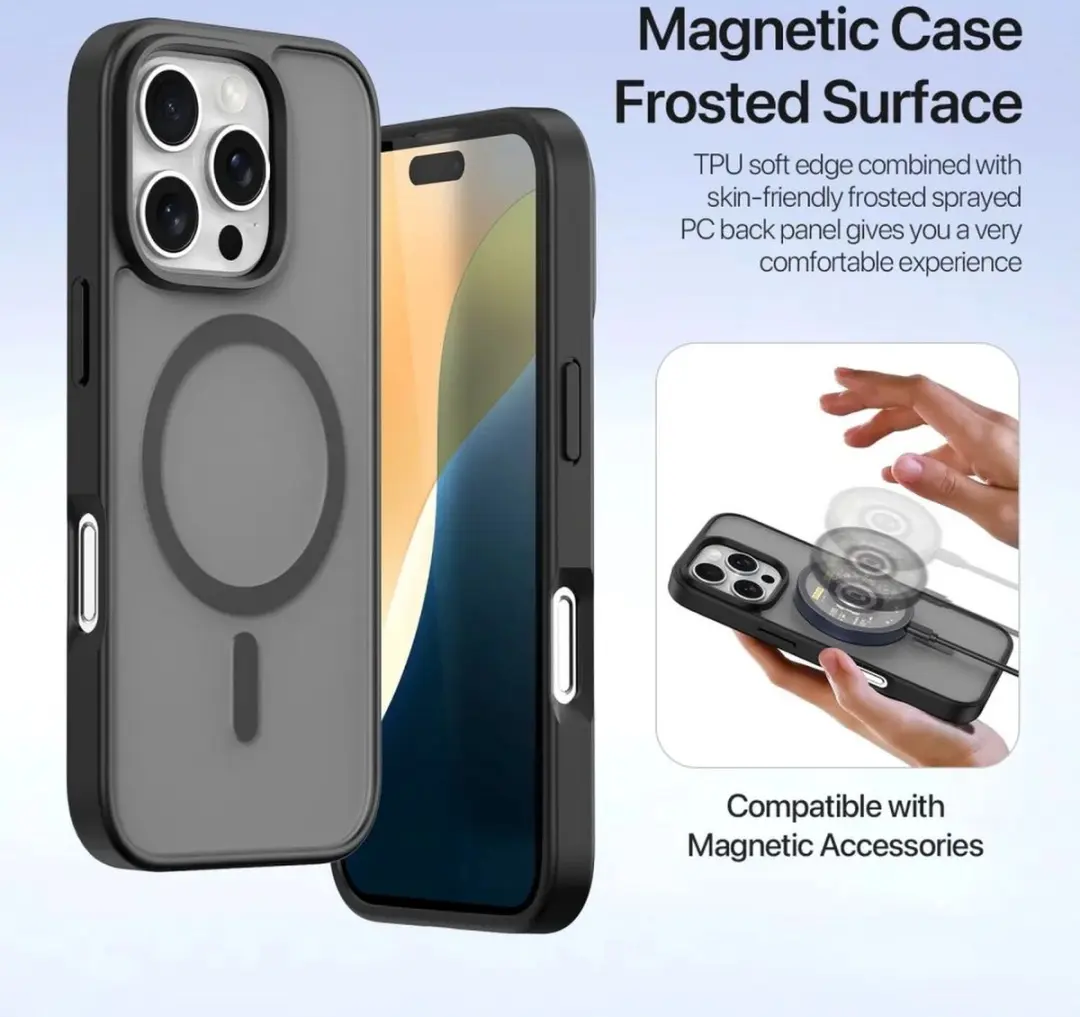 Dux Ducis Lawa Series iPhone 16 Pro Max Hoesje - 7 Pasjes - Zwart - afbeelding 6 van 6