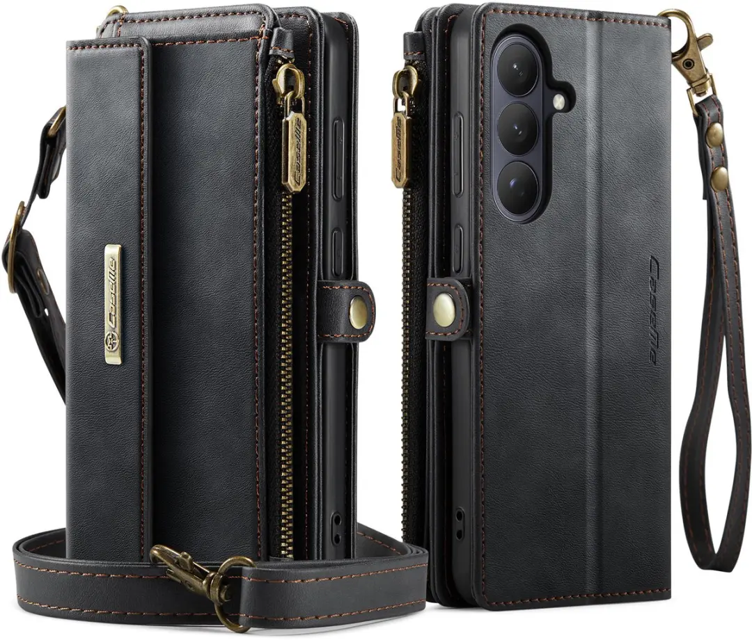 Caseme Hoesje Galaxy S26 Plus Portemonnee - 9 Pasjes - Zwart