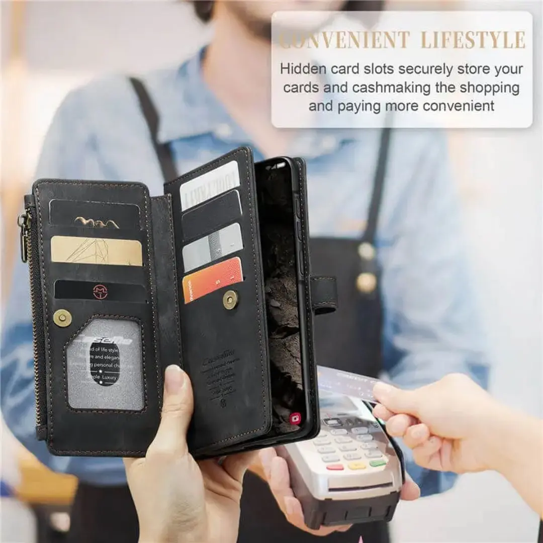 CaseMe C30 Hoesje Samsung Galaxy A37 - Zwart