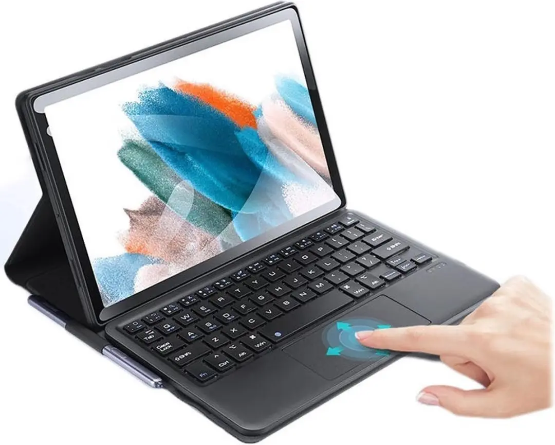 Dux Ducis Hoes Samsung Galaxy Tab A8 Book Case met Bluetooth Toetsenbord QWERTY