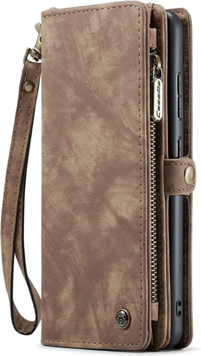 Caseme 008 Hoesje Samsung Galaxy S23 FE - 2-in-1 Book Case & Portemonnee - Bruin