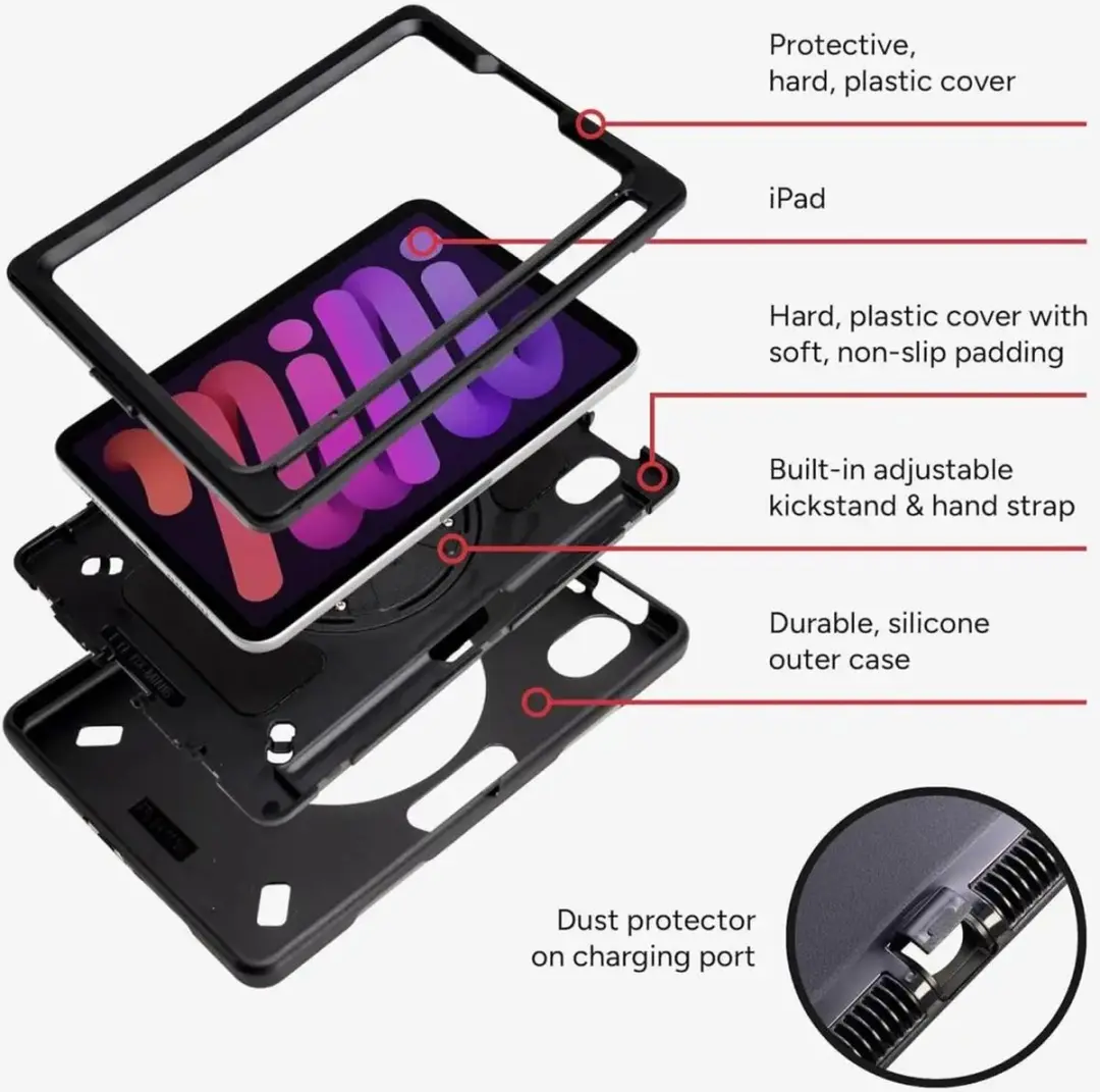 ZAGG Rugged Hoes 702316540 - iPad Air 11 2024/2025/2026 - Zwart