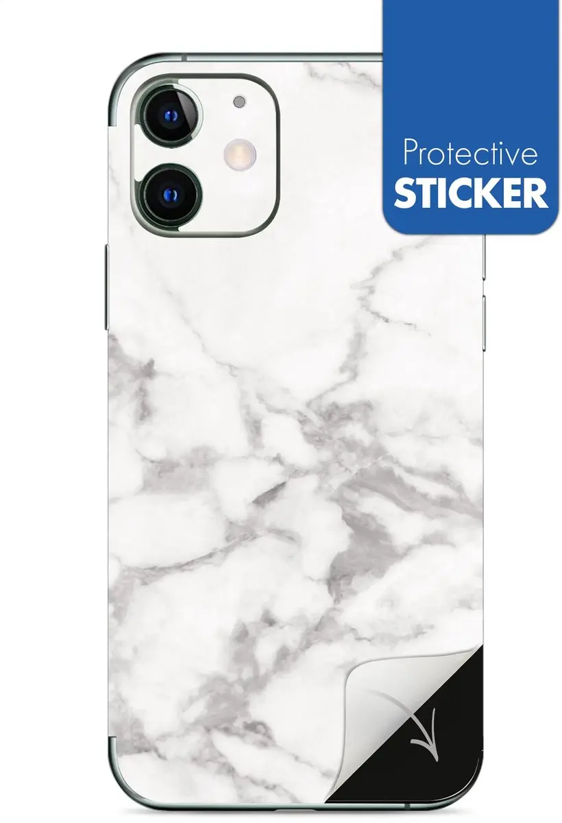 My Style PhoneSkin iPhone 11 - Wit Marmer
