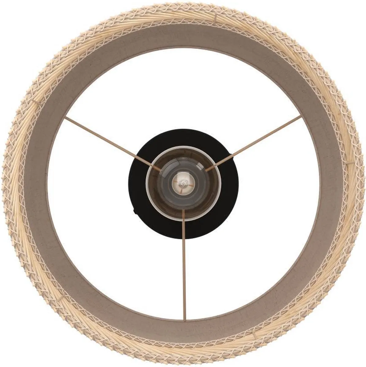 Eglo Tabley Plafondlamp E27 - Ø38cm - Zwart
