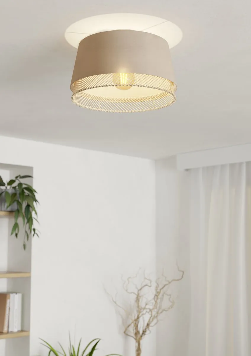 Eglo Tabley Plafondlamp E27 - Ø38cm - Zwart