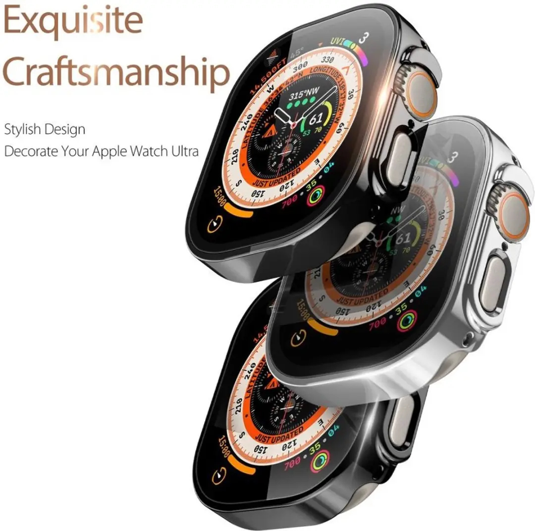 Dux Ducis Hamo Hoesje Apple Watch Ultra 49mm - Zilver