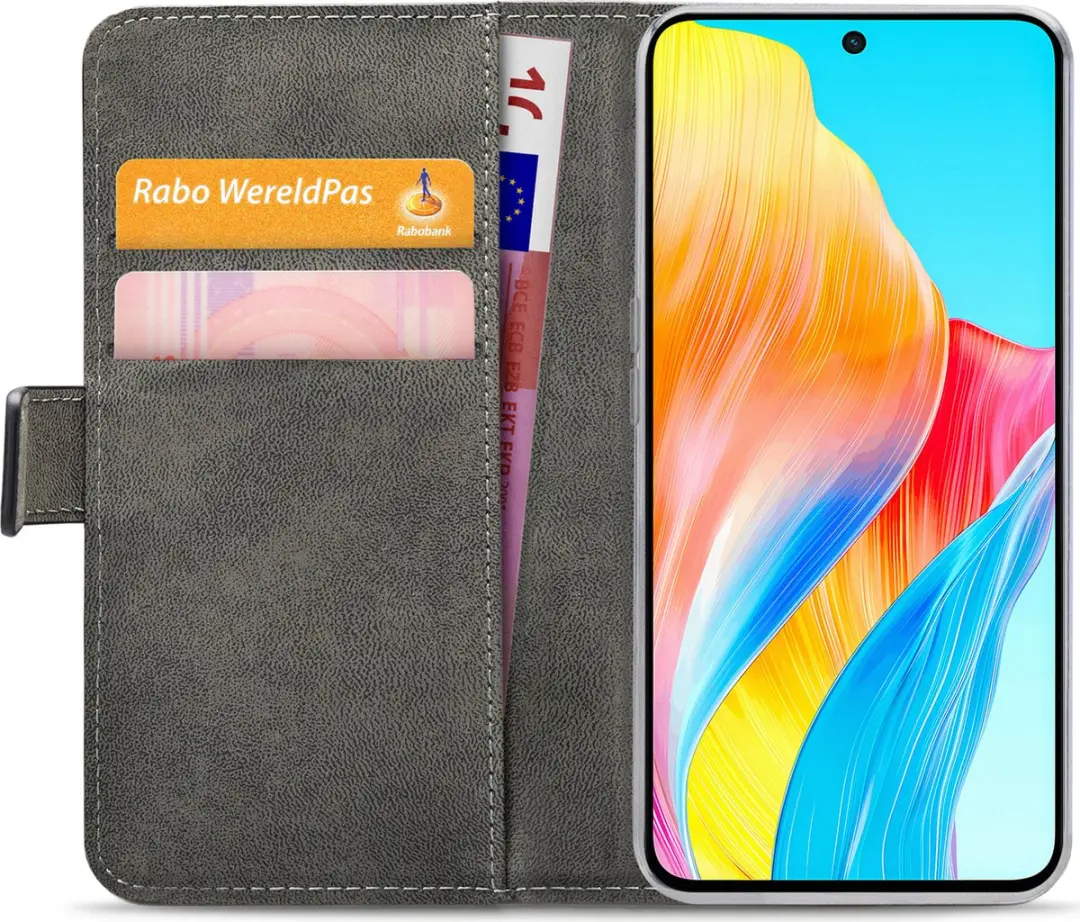 Mobilize Classic Gelly Wallet Bookcase Portemonnee OPPO A98 - Zwart - afbeelding 6 van 6
