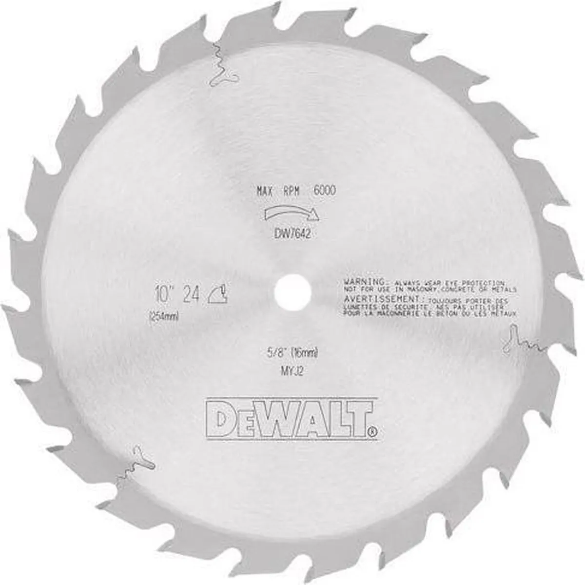 DeWALT DT4324-QZ Cirkelzaagblad Hout 260mm 48T