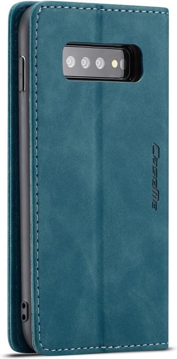 Caseme Book Case Samsung Galaxy S10 - 2 Pasjes - Blauw - afbeelding 6 van 6