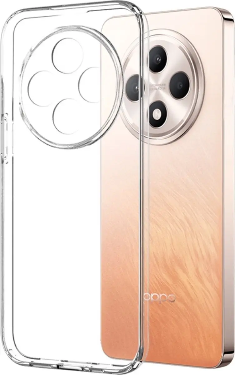 NORTHJO 2-in-1 CombiDeal Hoesje Oppo Reno 12 F - Transparant