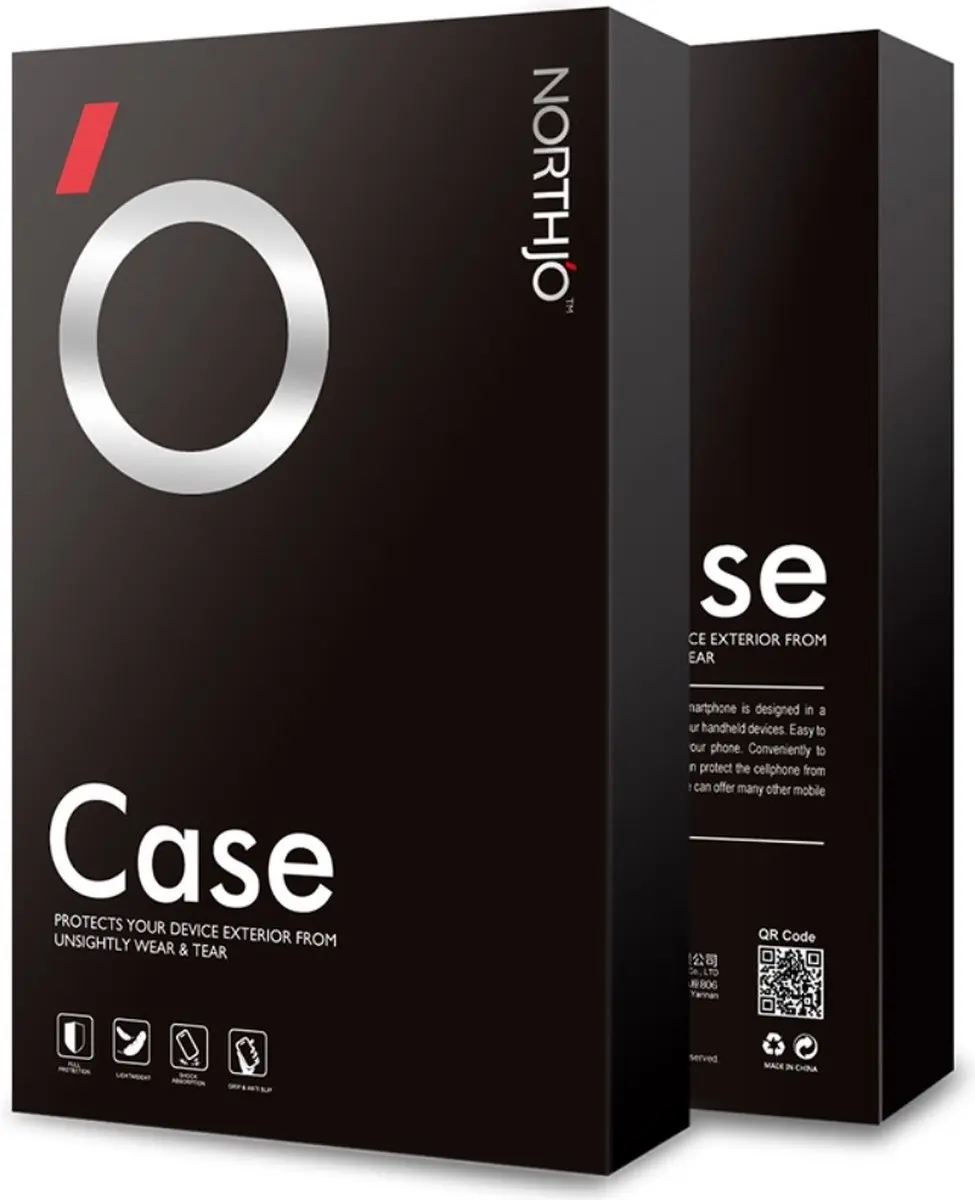 NORTHJO 2-in-1 CombiDeal Hoesje Oppo Reno 12 F - Transparant