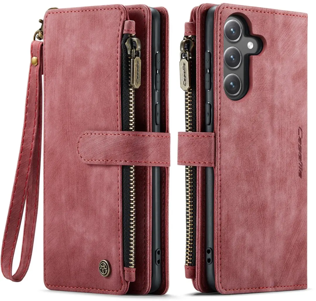 Caseme C30 Book Case Hoesje Samsung Galaxy S25 FE - Rood