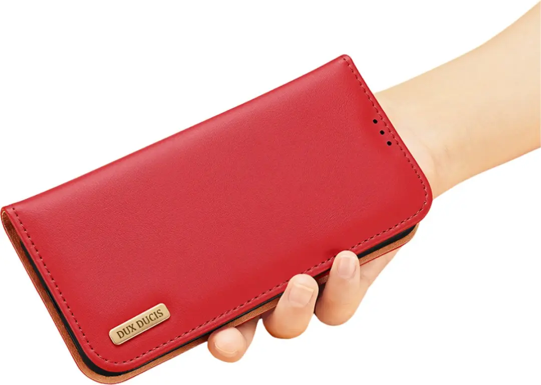Dux Ducis Hivo Series Telefoonhoesje S24 Ultra - Rood - 2 Pasjes