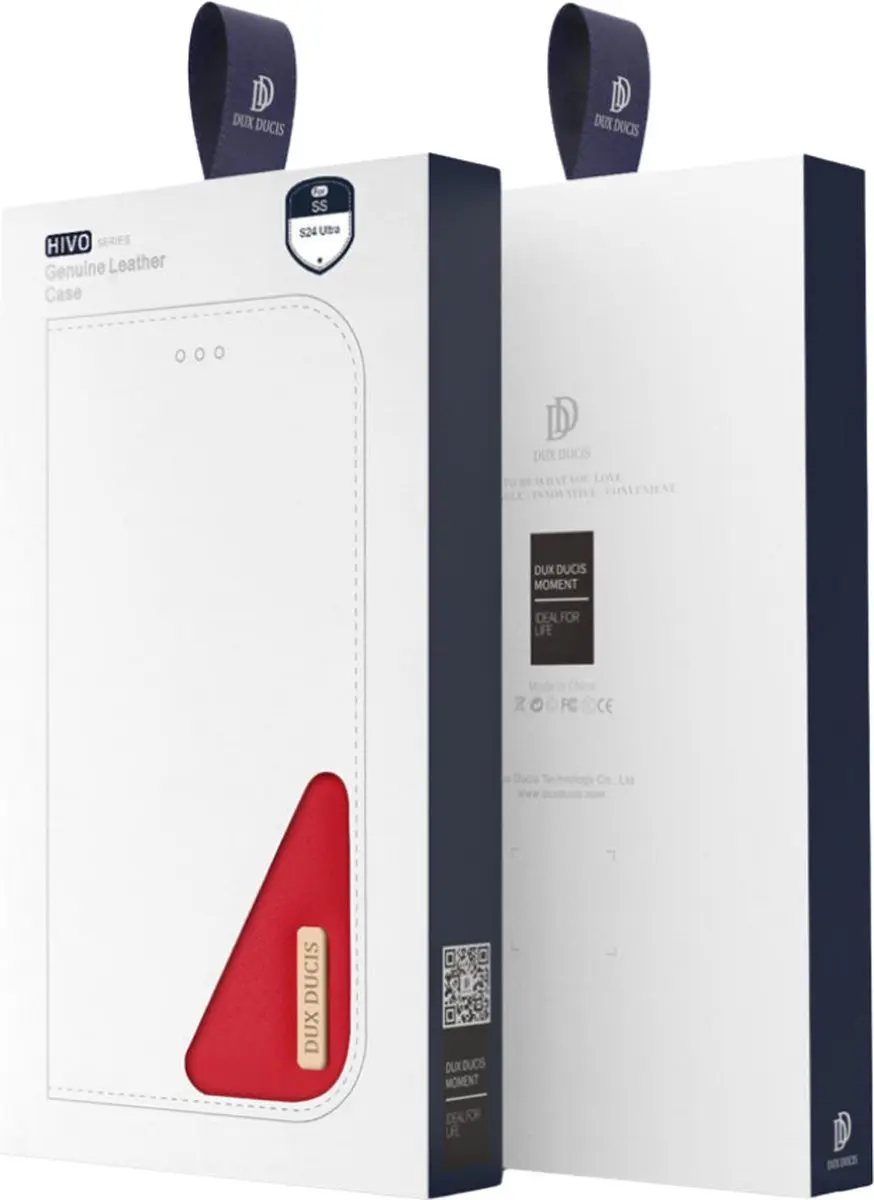 Dux Ducis Hivo Series Telefoonhoesje S24 Ultra - Rood - 2 Pasjes