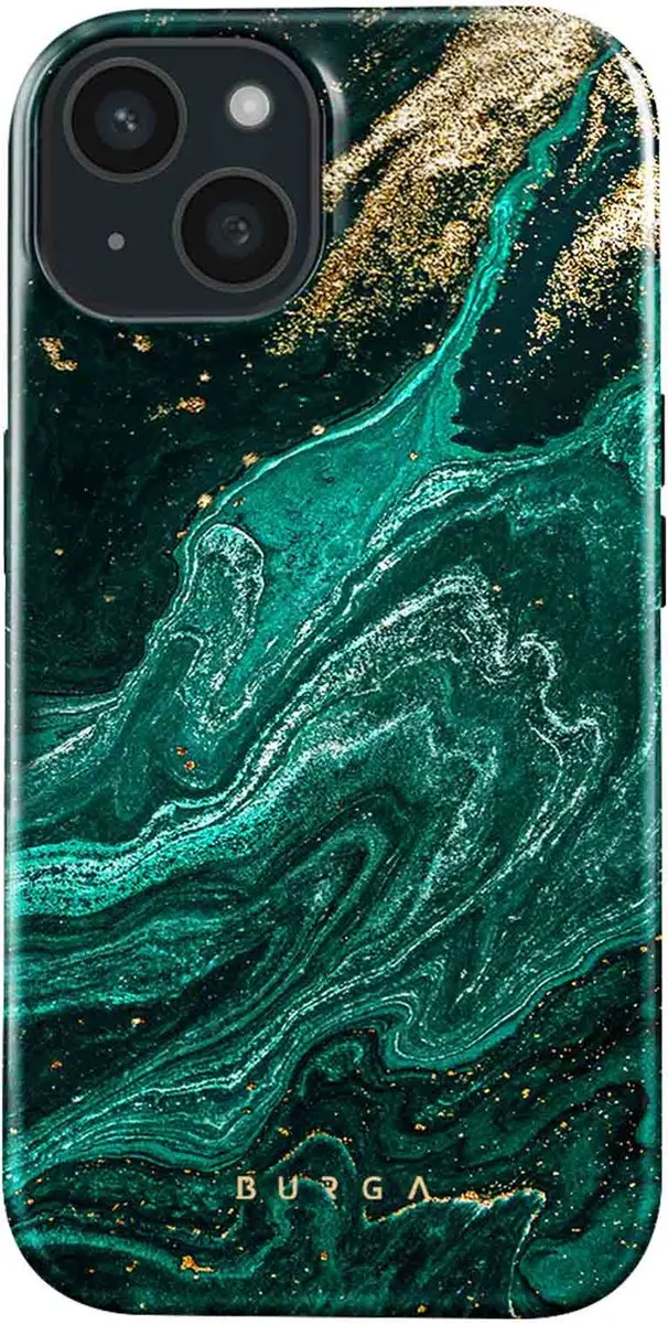 Burga Telefoonhoesje iPhone 15 Hardcase - Emerald Pool