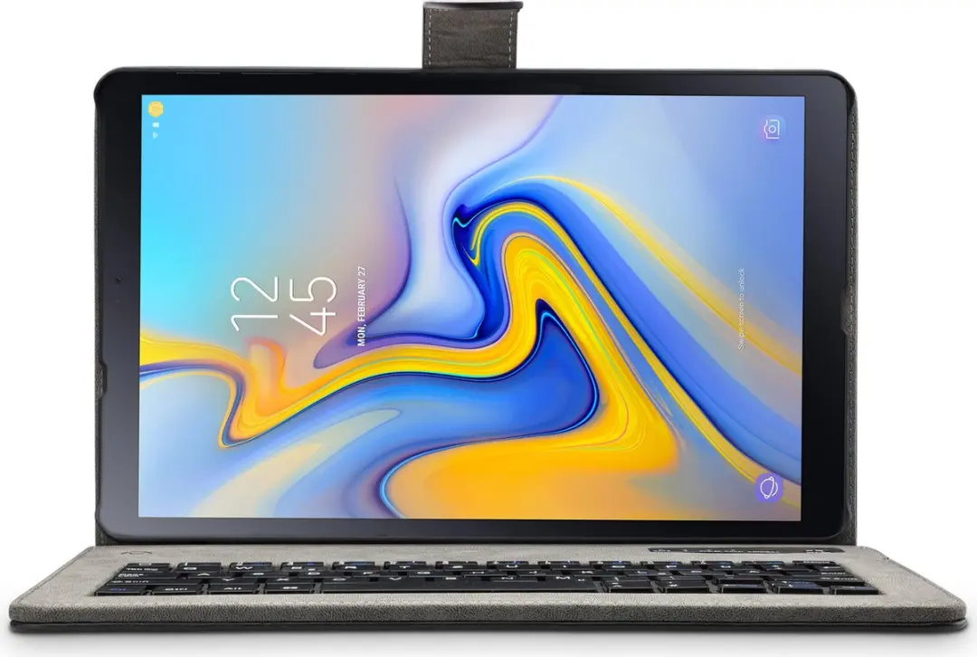 Mobilize Galaxy Tab A 10.5 (2018) Hoes - Bluetooth Keyboard - Zwart