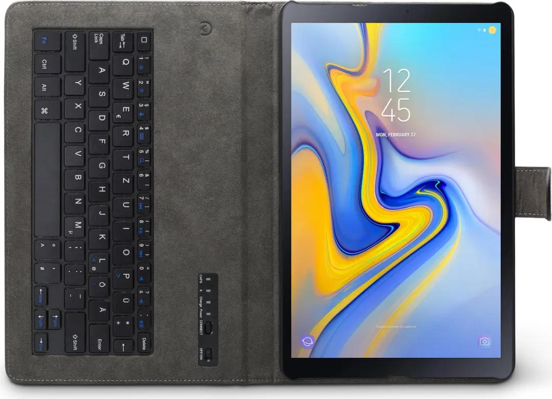 Mobilize Galaxy Tab A 10.5 (2018) Hoes - Bluetooth Keyboard - Zwart