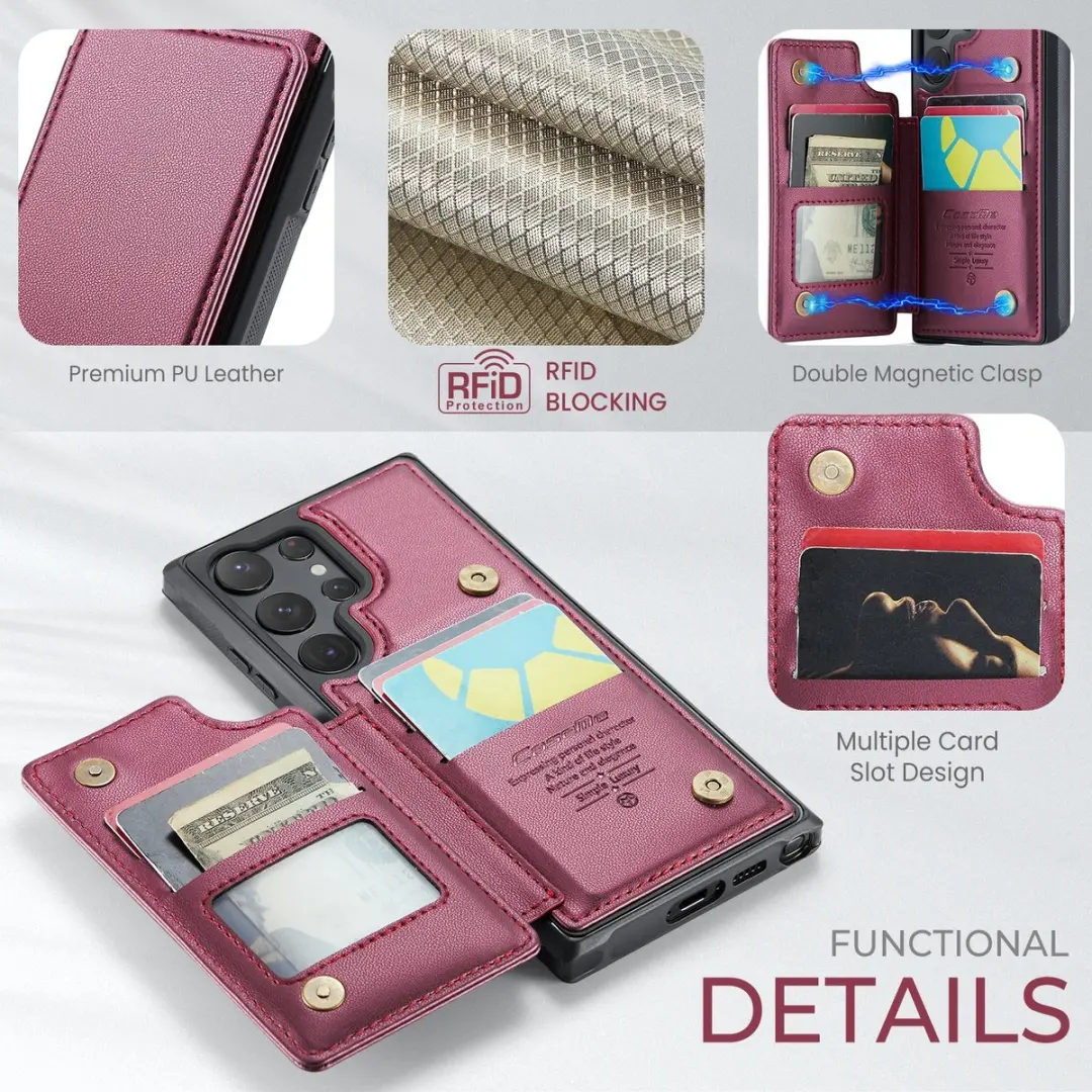 CaseMe C22 Hoesje Samsung Galaxy S26 Ultra - Rood