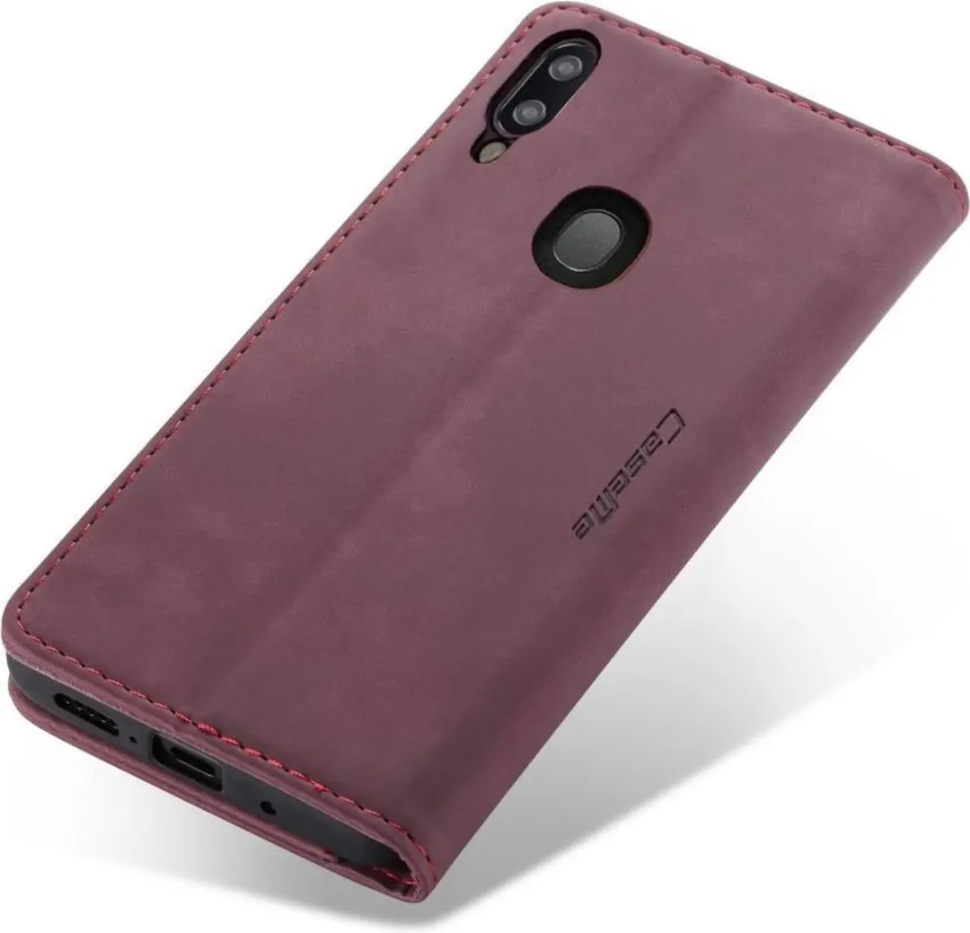 Caseme Book Case Samsung Galaxy A40 - Bordeaux - afbeelding 6 van 6