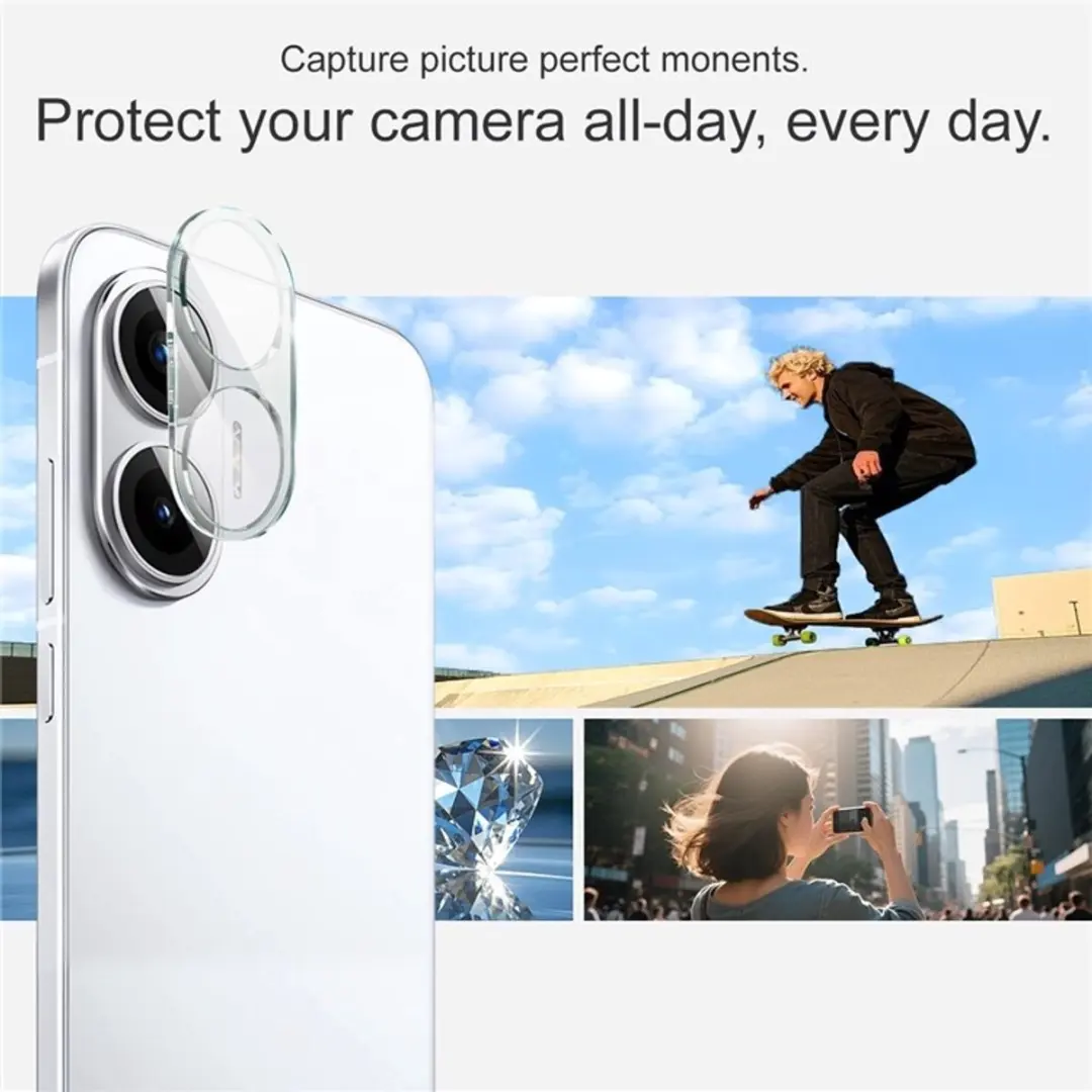 Imak 9H Tempered Glass Camera Lens Protector Xiaomi Poco F7 - Transparant