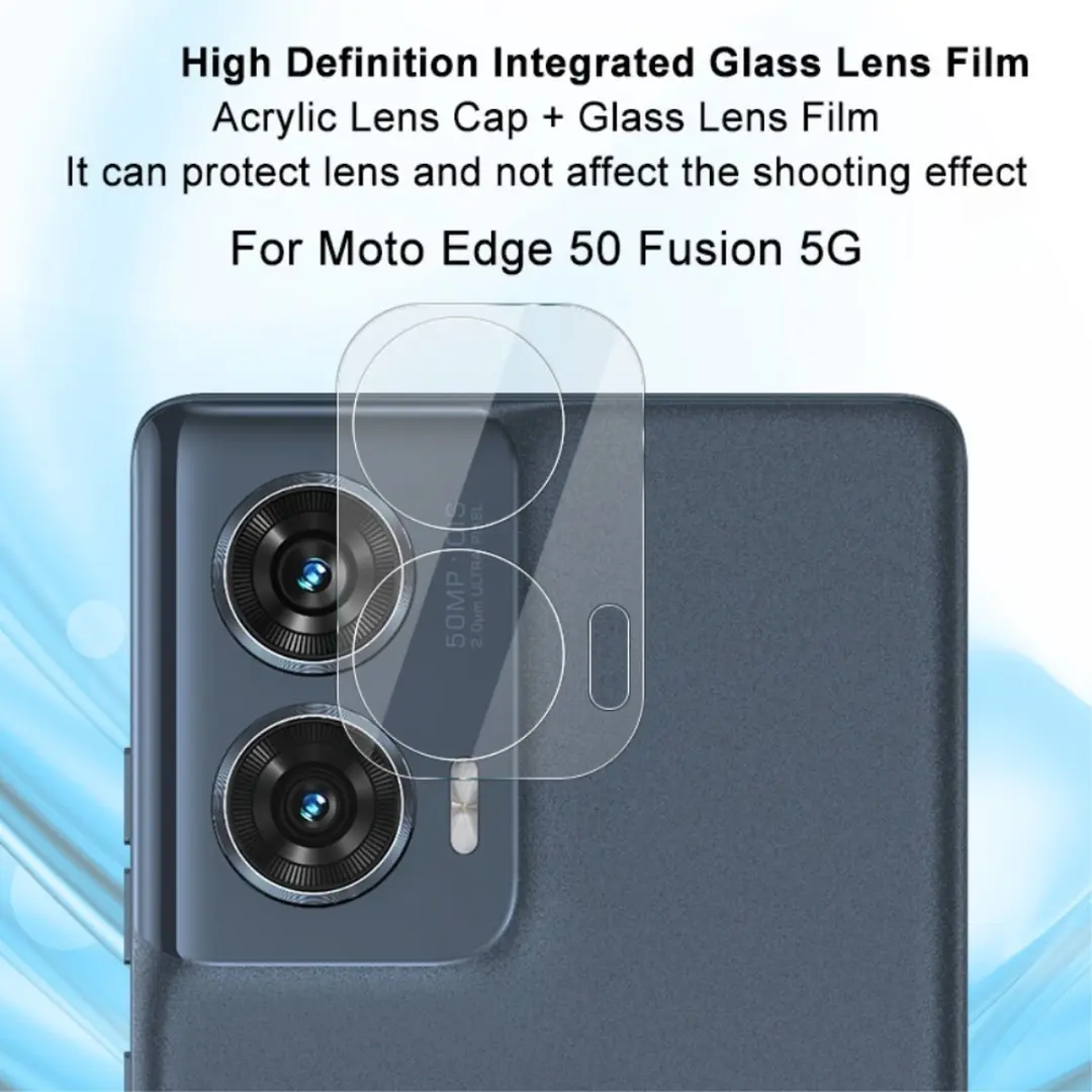 Imak 9H Camera Lens Protector Motorola Edge 50 Fusion - Transparant