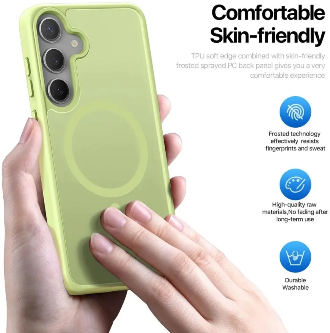 Dux Ducis Yind Serie Telefoonhoesje Samsung Galaxy S25 Plus - Licht Groen