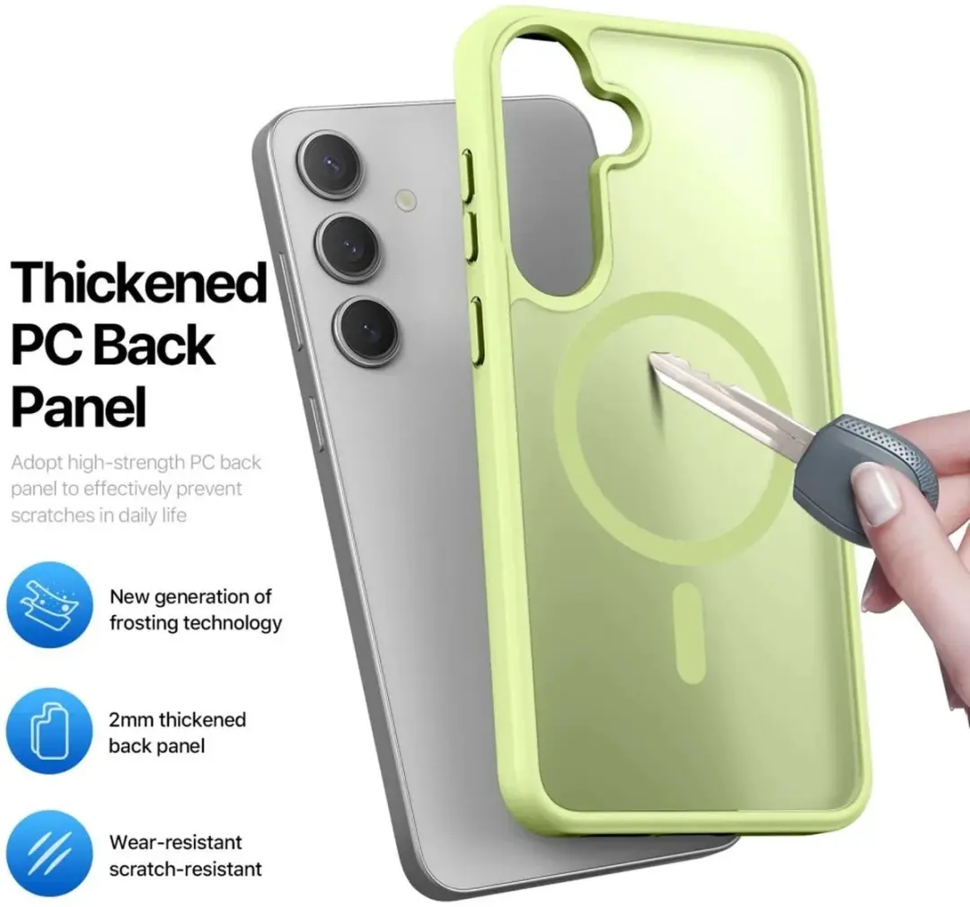 Dux Ducis Yind Serie Telefoonhoesje Samsung Galaxy S25 Plus - Licht Groen