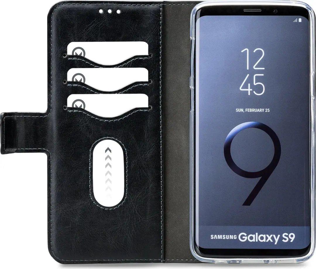 Mobilize Premium 2-in-1 Boekmodel Hoesje Samsung Galaxy S9 - Zwart