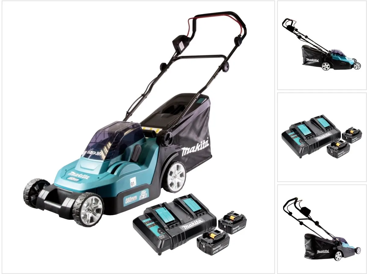 Makita DLM 382 CT2 Accu Grasmaaier 38cm 40L