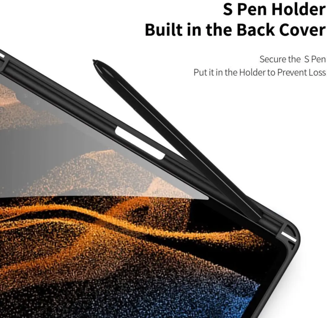 Dux Ducis Toby Series Tablethoes Zwart - Samsung Galaxy Tab S9 Ultra