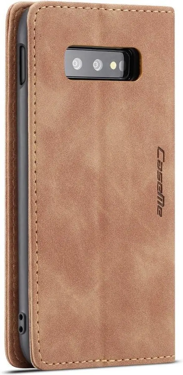 Caseme Book Case Bruin - Voor Samsung Galaxy S10e - 2 Pasjes - afbeelding 6 van 6