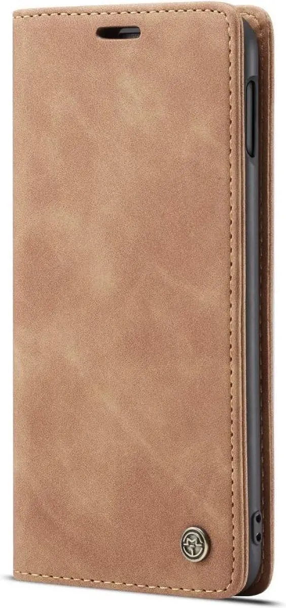 Caseme Book Case Bruin - Voor Samsung Galaxy S10e - 2 Pasjes