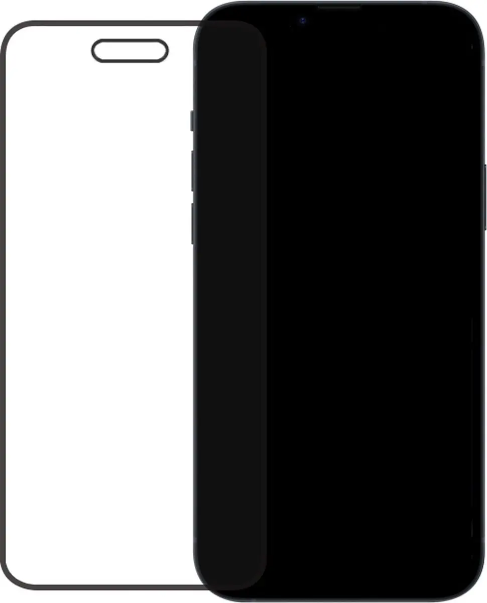 Mobilize iPhone 15 Plus Glazen Screenprotector - Zwart