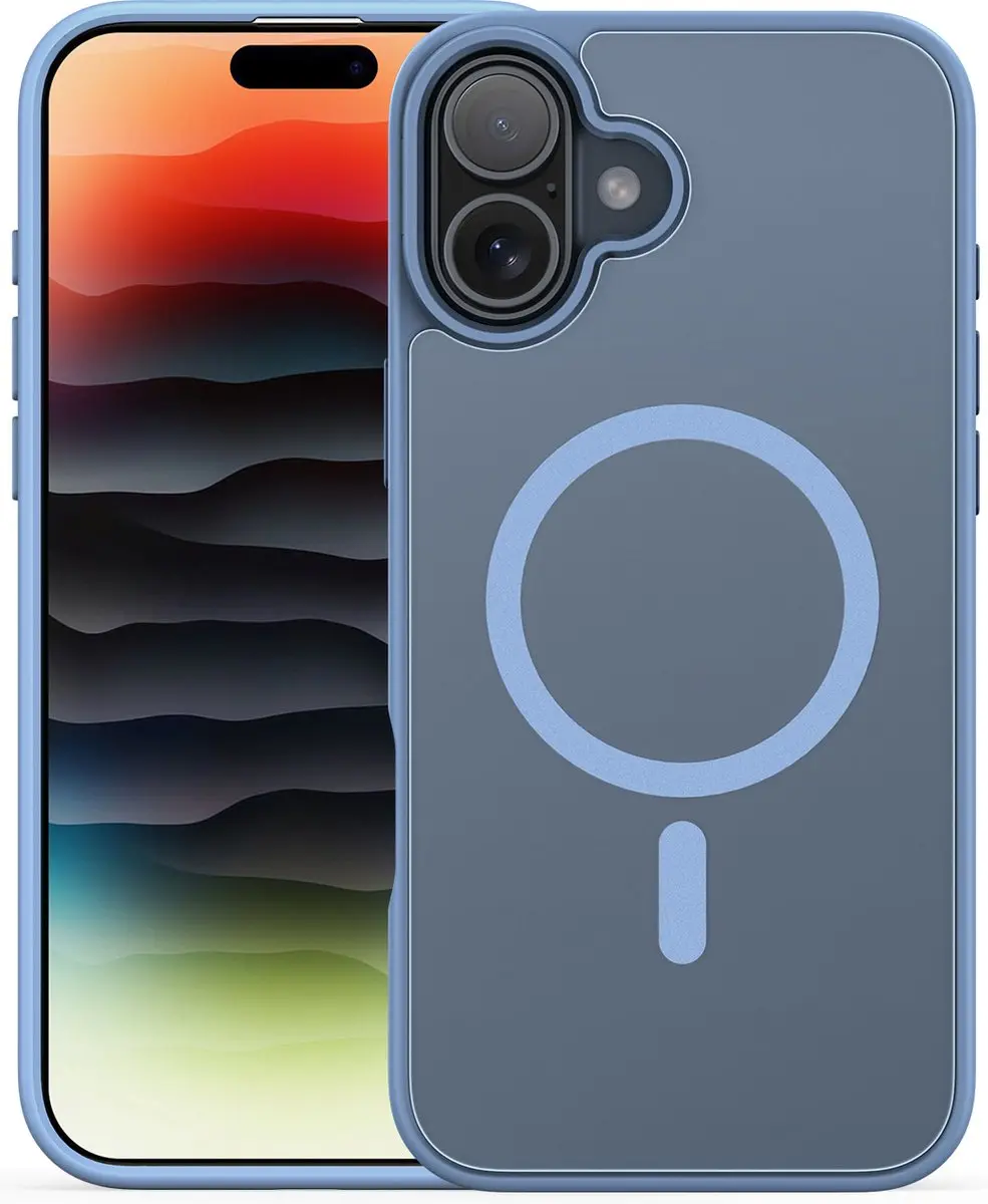 Dux Ducis Yind Serie iPhone 16 Back Cover - Lichtblauw