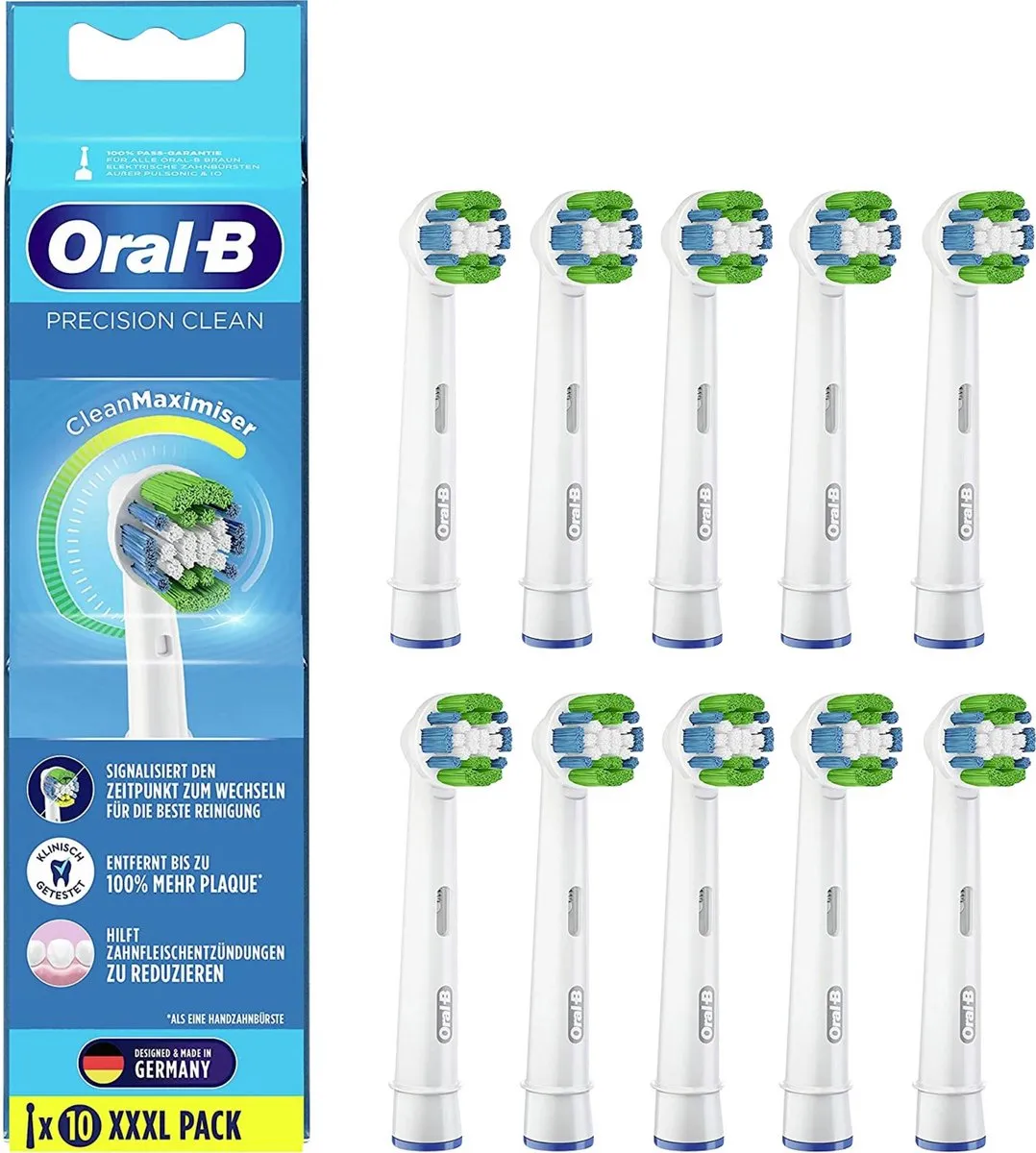 Oral-B Precision Clean CleanMaximiser EB20RB-10 Opzetborstels - 10 Stuks