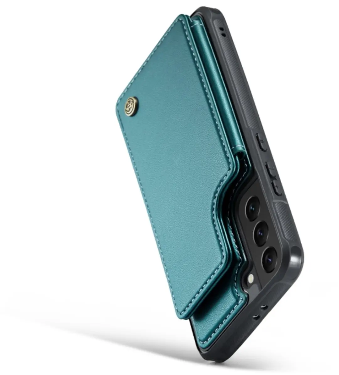 Caseme Portemonnee Backcover Galaxy S21 FE - Anti-RFID Groen