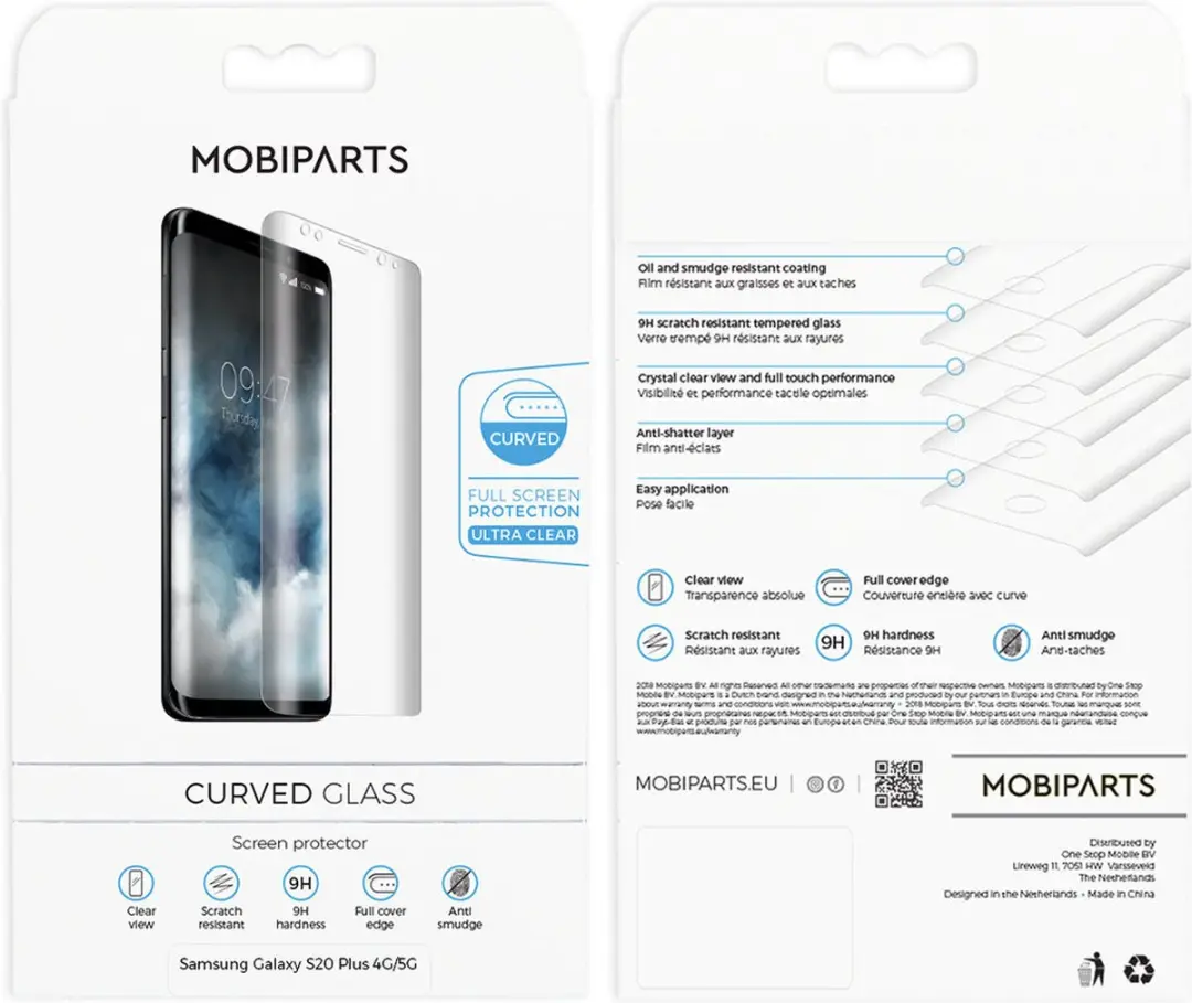 Mobiparts Curved Glass Samsung Galaxy S20 Plus - MP-104935