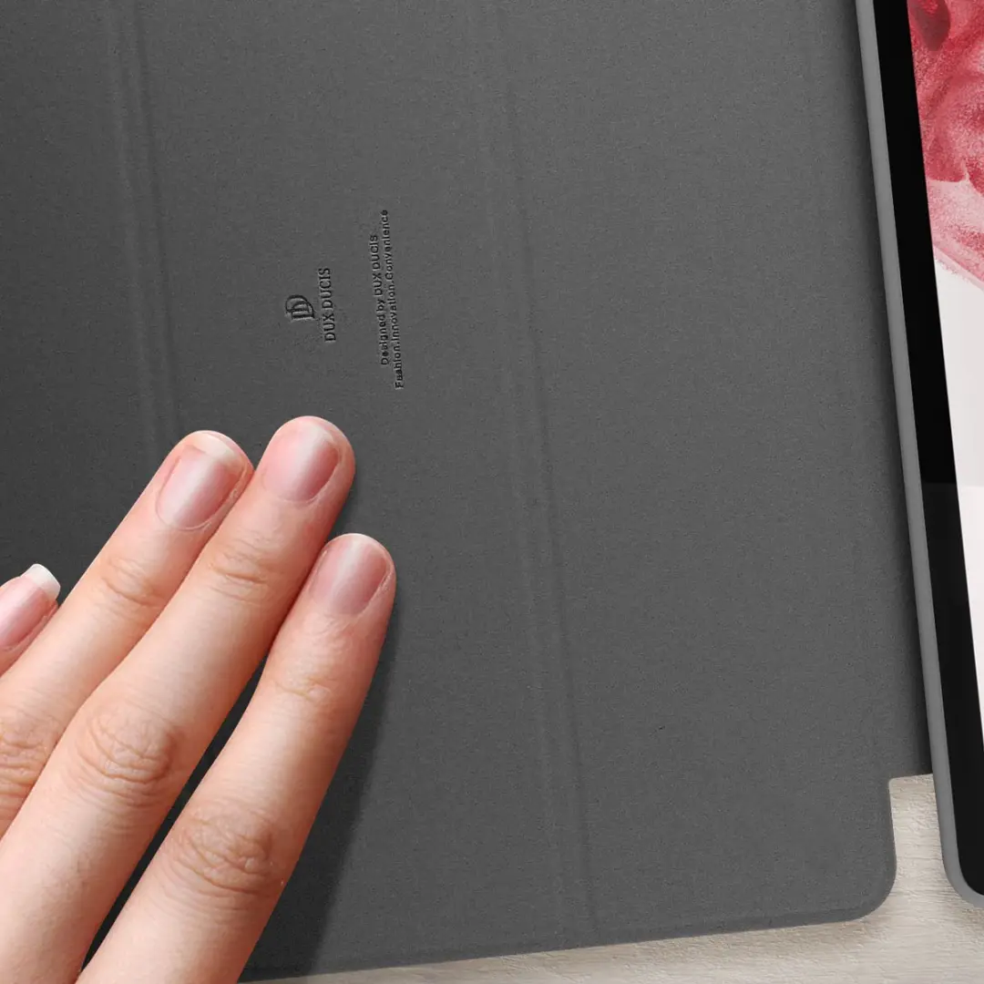Dux Ducis Folio-TOBY-BK-TS7P Hoesje - Samsung Tab S7/S8 Plus - 12.4" - Zwart