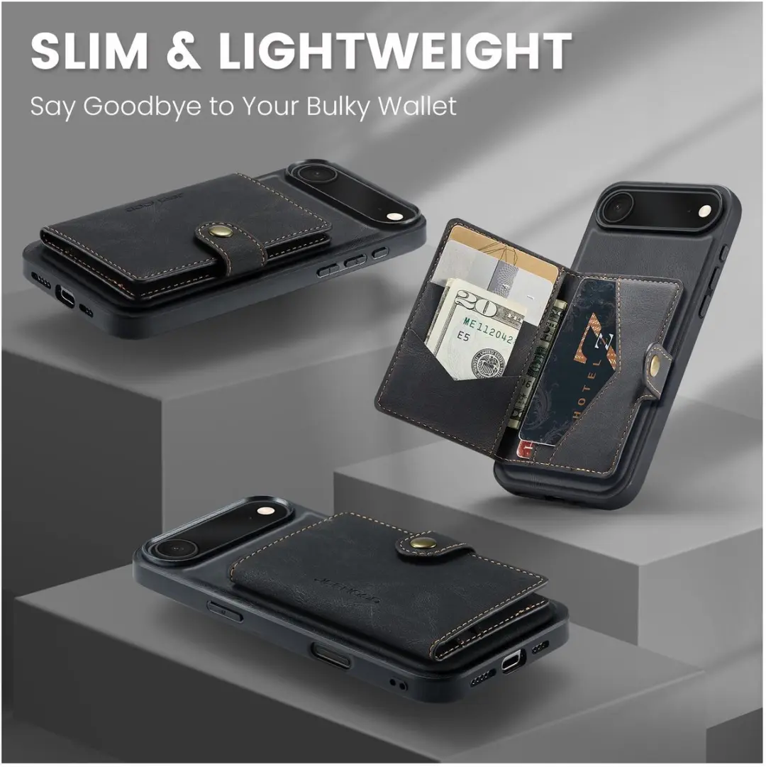 Caseme JH-01 Hoesje iPhone Air - Pasjeshouder 4 Stuks - Zwart