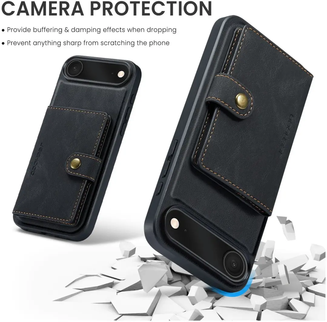 Caseme JH-01 Hoesje iPhone Air - Pasjeshouder 4 Stuks - Zwart - afbeelding 6 van 6