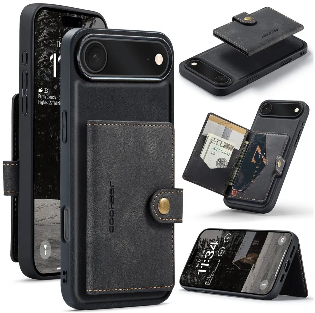 Caseme JH-01 Hoesje iPhone Air - Pasjeshouder 4 Stuks - Zwart