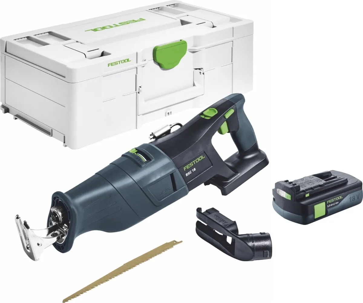 Festool RSC 18 EB-Basic Reciprozaag 18V - 3,0Ah - Hout - afbeelding 2 van 5