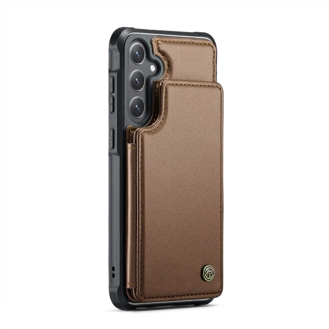 Caseme C22 Hoesje Samsung Galaxy S25 - Bruin