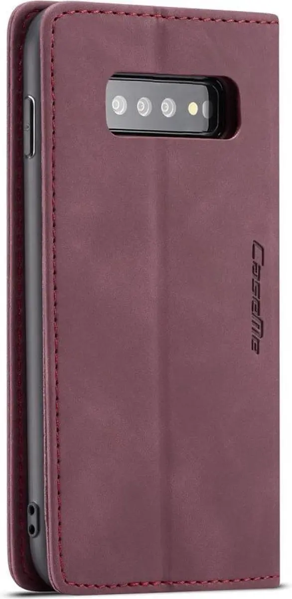 Caseme Book Case Samsung Galaxy S10 - Bordeaux - 2 Pasjes - afbeelding 6 van 6