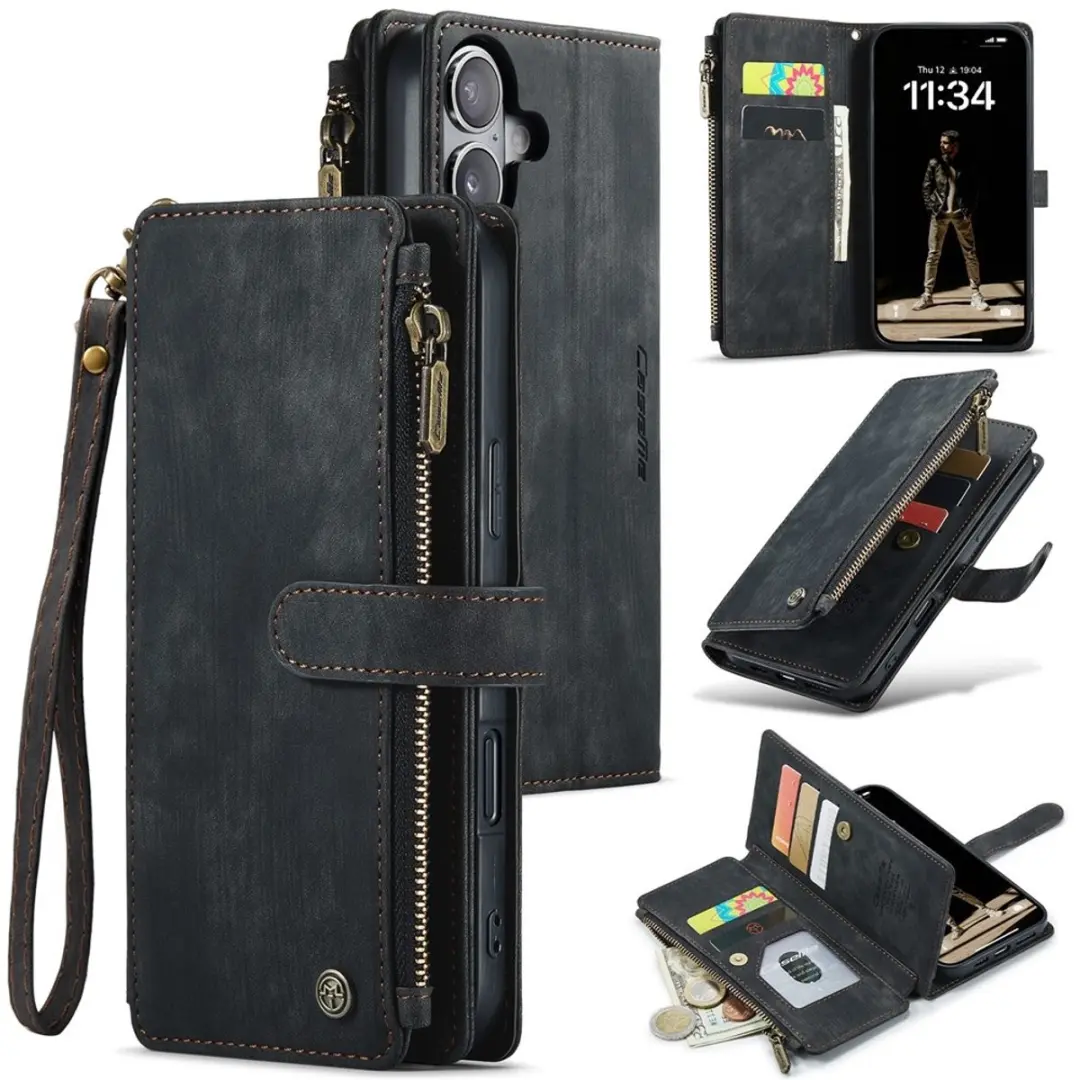 CaseMe C30 Book Case iPhone 16 Hoesje